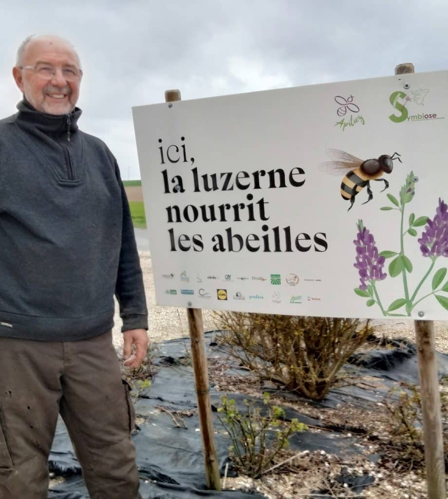 Benoit Collard, agriculteur volontaire de la démarche Apiluz.