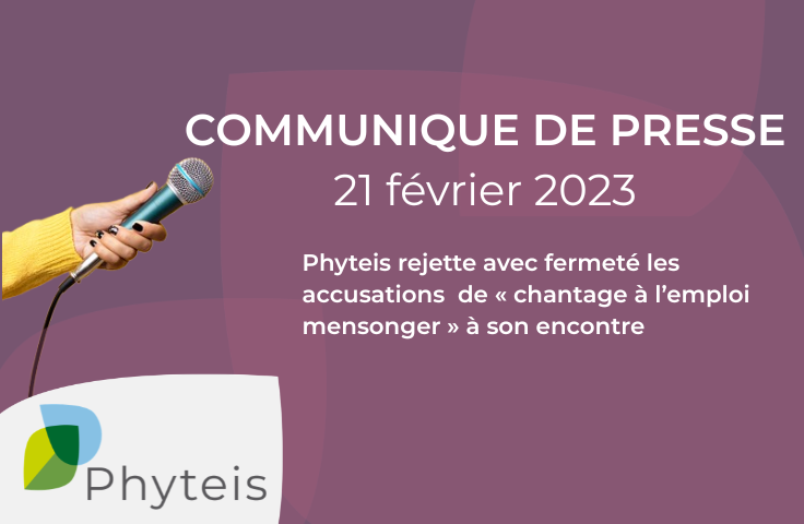 Phyteis rejette les accusations de « chantage à l’emploi »