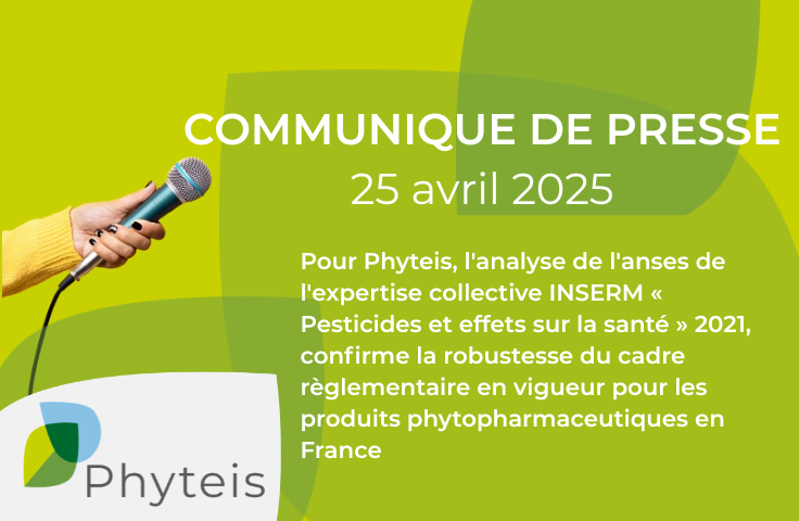 ANSES et INSERM : confirmation de la solidité du cadre réglementaire des pesticides